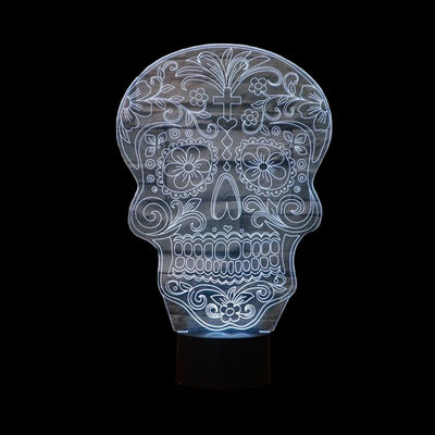Sugar Skull 3D Lamp