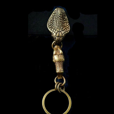 Brass Snake Keychain-Fobs